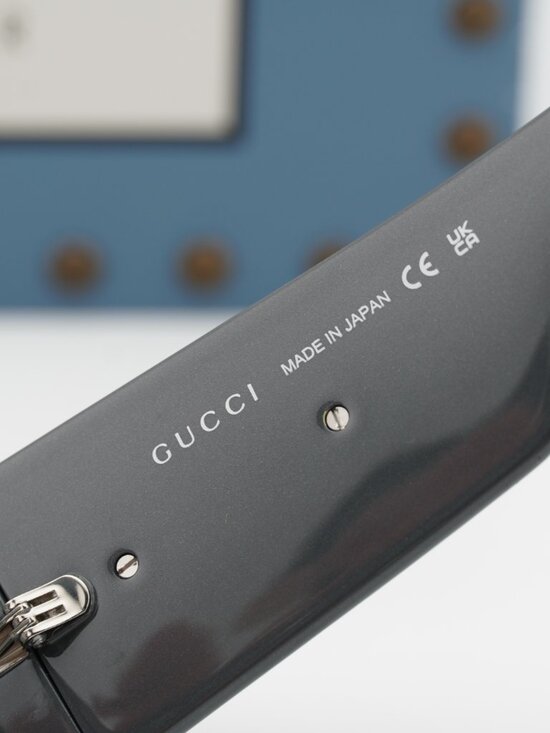 Gucci GG1646S 006 Rectangle Sunglasses - Grey/Grey with Silver Mirror main image 7